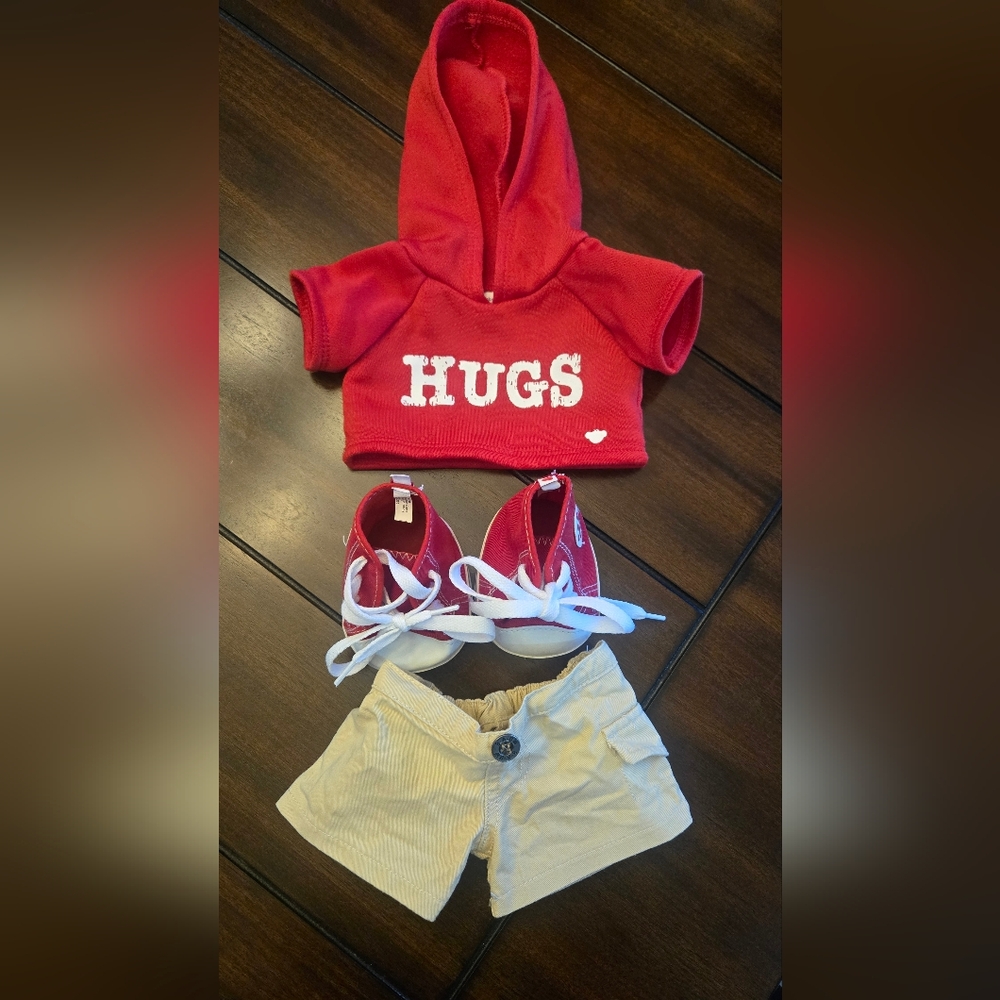 Build-A-Bear Red Hoodie Outfit